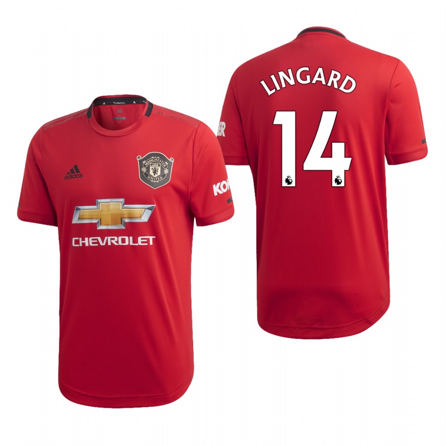 Men's Manchester United #14 Jesse Lingard Red 2019 Soccer Club Home Jersey